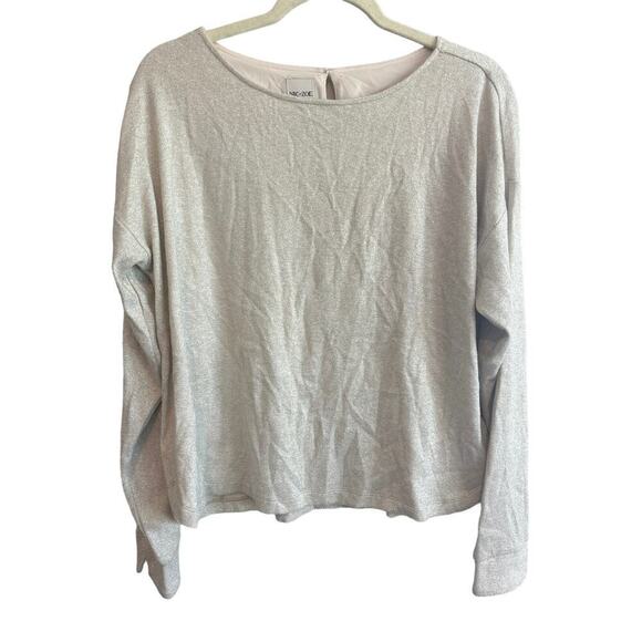 NWT NIC+ZOE Everyday Sparkle Top In Neutral Mix Size Large - Picture 1 of 5